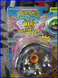 Vtg Sealed TMNT Mini Mutants Turtle Top Donatello's Basketball Playset 1994 New