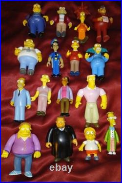Vtg Simpsons Playmates Interactive Environment 16 Figure Toy Lot Supporting Cast