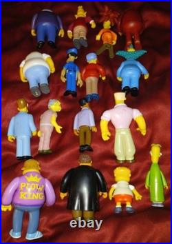 Vtg Simpsons Playmates Interactive Environment 16 Figure Toy Lot Supporting Cast