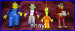 Vtg Simpsons Playmates Interactive Environment 16 Figure Toy Lot Supporting Cast