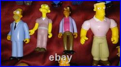 Vtg Simpsons Playmates Interactive Environment 16 Figure Toy Lot Supporting Cast