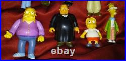 Vtg Simpsons Playmates Interactive Environment 16 Figure Toy Lot Supporting Cast