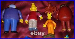 Vtg Simpsons Playmates Interactive Environment 16 Figure Toy Lot Supporting Cast