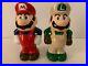 Vtg Super Mario Luigi Bros Nintendo Coin Banks Figures Toys 1988 Rare Collector