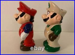 Vtg Super Mario Luigi Bros Nintendo Coin Banks Figures Toys 1988 Rare Collector