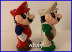 Vtg Super Mario Luigi Bros Nintendo Coin Banks Figures Toys 1988 Rare Collector