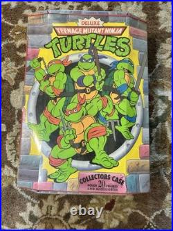 Vtg Teenage Mutant Ninja Turtle TMNT Playmates Collectors Case Lot of 20 figures