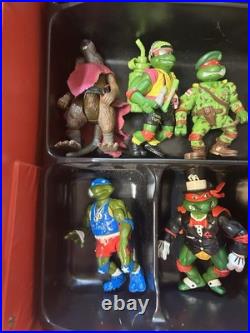 Vtg Teenage Mutant Ninja Turtle TMNT Playmates Collectors Case Lot of 20 figures