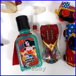 WONDER WOMAN Toy Figures Car Lego Lot Mixed Vintage