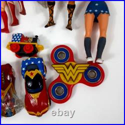 WONDER WOMAN Toy Figures Car Lego Lot Mixed Vintage