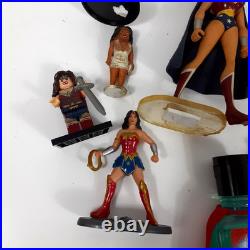 WONDER WOMAN Toy Figures Car Lego Lot Mixed Vintage