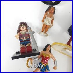 WONDER WOMAN Toy Figures Car Lego Lot Mixed Vintage