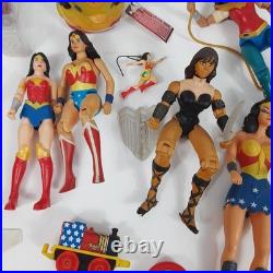 WONDER WOMAN Toy Figures Car Lego Lot Mixed Vintage