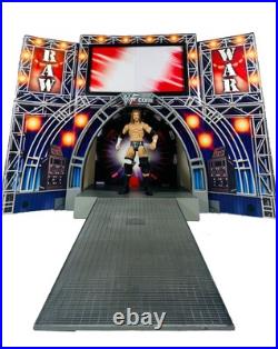 WWE RAW Is War 3-in-1 Custom Entrance Stage Playset Jakks WWF Vintage Wrestling
