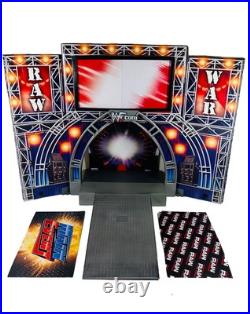 WWE RAW Is War 3-in-1 Custom Entrance Stage Playset Jakks WWF Vintage Wrestling