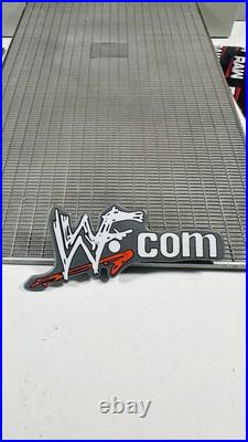 WWE RAW Is War 3-in-1 Custom Entrance Stage Playset Jakks WWF Vintage Wrestling