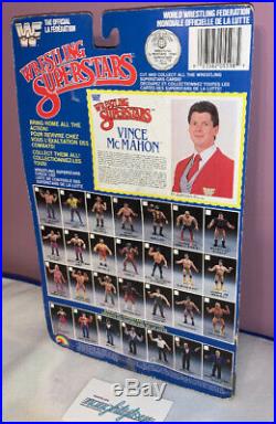 WWF LJN Vince McMahon Wrestling Figure MOC NEW 80s 1988 Rubber Grand Toys Vtg