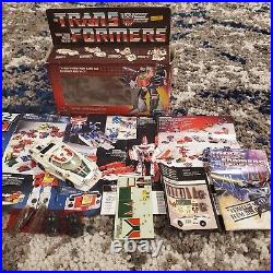 Wheeljack 1984 Vintage Hasbro G1 Transformers Action Figure Box Manuals Toy Misc