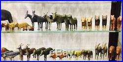 Wooden Erzgebirge Noah's ark 19th century, 256 animals, birds, figures, folk art