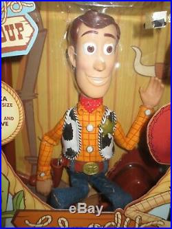 Woody's Roundup Talking Figure Toy Story Collection Vintage Thinkway Toys NEW