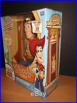 Woody's Roundup Talking Figure Toy Story Collection Vintage Thinkway Toys NEW