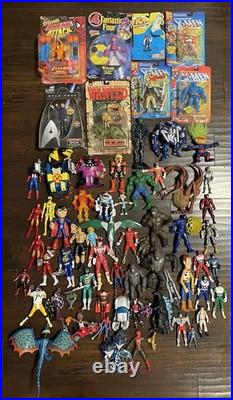 X-Men Action Figure Lot Marvel Power Rangers DC 70+ Vintage Toys