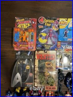 X-Men Action Figure Lot Marvel Power Rangers DC 70+ Vintage Toys