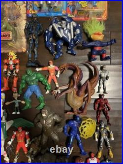 X-Men Action Figure Lot Marvel Power Rangers DC 70+ Vintage Toys