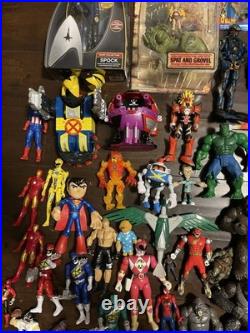X-Men Action Figure Lot Marvel Power Rangers DC 70+ Vintage Toys