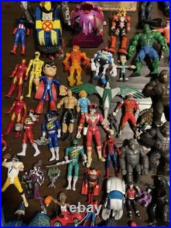 X-Men Action Figure Lot Marvel Power Rangers DC 70+ Vintage Toys