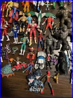 X-Men Action Figure Lot Marvel Power Rangers DC 70+ Vintage Toys
