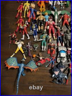 X-Men Action Figure Lot Marvel Power Rangers DC 70+ Vintage Toys