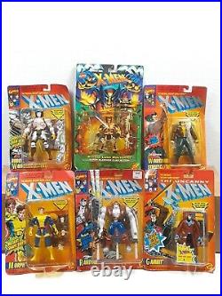 X-Men Vintage Lot Morph, Random, Gambit, Wolverine X3 6 Action Figure Bundle