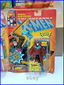 X-Men Vintage Lot Morph, Random, Gambit, Wolverine X3 6 Action Figure Bundle